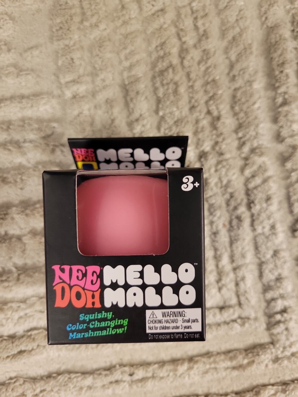 NeeDoh Mello Mallo PINK Color Change Mellow Mallow Nee Doh Fidget Toy Squishy
